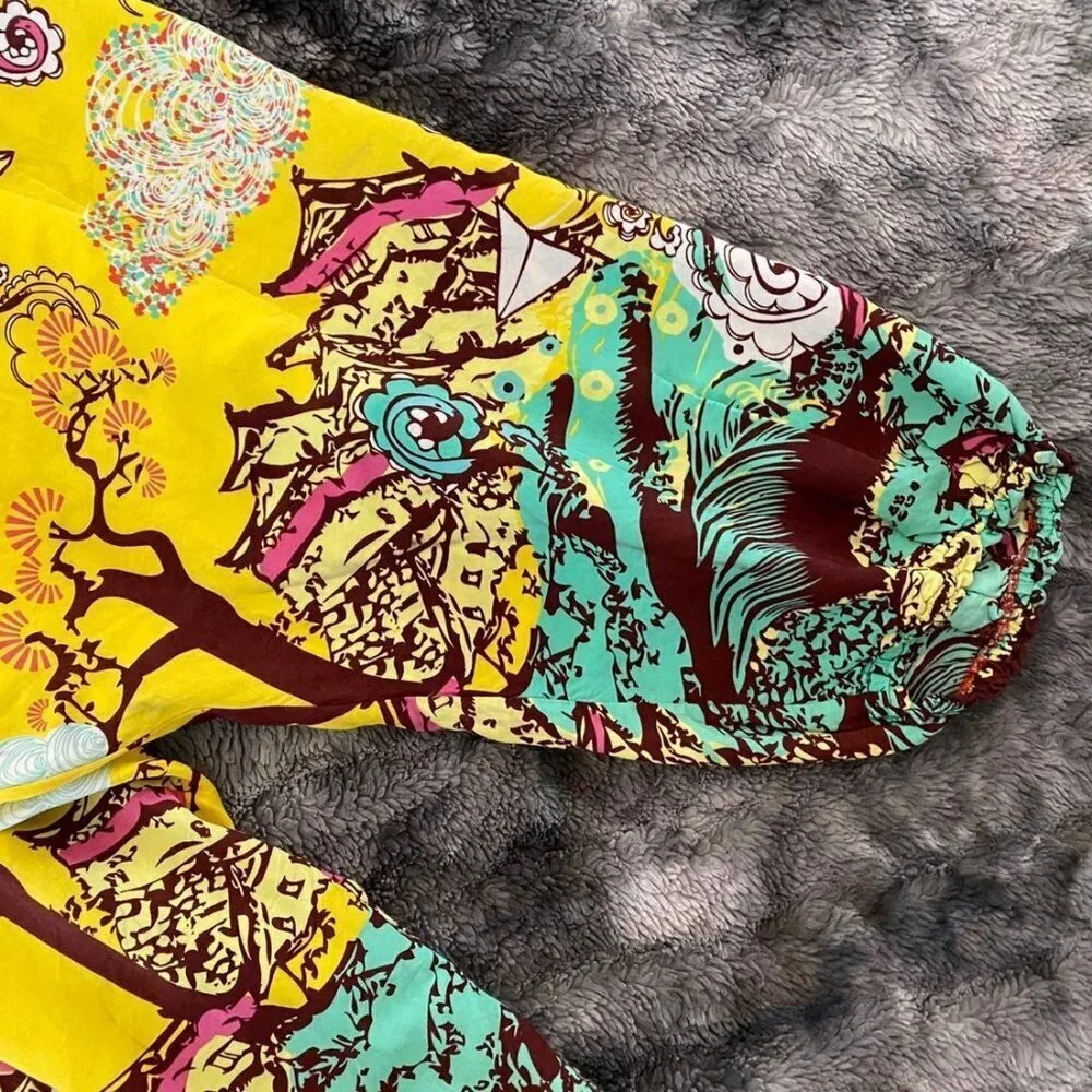 Vida Bella Printed Asian Print Flow Jumpsuit - Picture 9 of 12